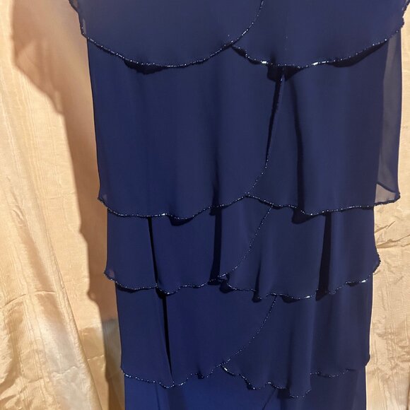 Patra Tiered Beaded Evening Dress - Picture 4 of 5